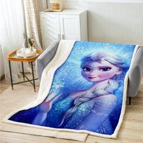 Šaldytas spausdintas pliušinis anime pledas Namų dekoras Mikropluošto audinys Tinka vaikams ir suaugusiems Pledai Lova Kūdikis Žiema 50x60in