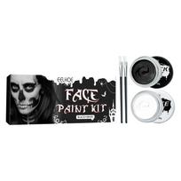 EELHOE Halloween Black and White Body Makeup Paint, Body Painting for Vampires, Zombies, Skeletons, Face and Body Makeup Paint black