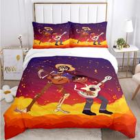 Coco Miguel Pattern Duvet Cover Set HD Comforter Cover for Kids Bedding Sets Bedclothes Bedroom Decor Baby 120x150cm blue