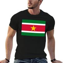 Suriname Flag Designs created from the Suriname Flag TShirt Casual Loose Fit Short Sleeve TShirt 4XL black