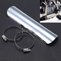 Chrome Motorcycle Electroplate 9.1  Heat Shield Guard Cruiser Exhaust Muffler Pipe Heat Shield Cover For Exhausts Softail Dyna