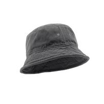 Big Head 59-61cm Bucket Hat Wide Brim Pure Cotton Outdoor Sun Caps Flat Top for Fishing Hiking Beach Sports Men Women gray