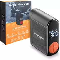 Hoto Interphone nešiojamasis oro kompresorius motociklams ir automobiliams su LED, INTERPHOAIRPUMP3K