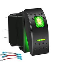 12V 24V Vandeniui atsparus Jūrinis Valtis Svirtinis Jungiklis 5 kontaktų SPST ON-Off Jungiklis 12V/20A 24V/10A su LED šviesa Automobiliui Sunkvežimiui Jūrai