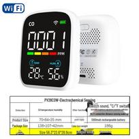 WiFi Tuya oro kokybės monitorius: PM2.5, CO2, TVOC, HCHO, NDIR jutiklis