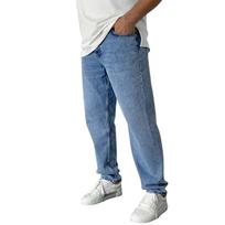 Vyriški tamprūs džinsai Džinsai vyrams Baggy Straight Leg Fashion Patogūs liemens kelnės laisvos XL mėlyna