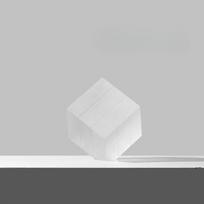 Kūrybinio meno Rubiko kubo maži papuošalai Stikliniai lengvo prabangos svetainės biuro TV spintelės stalviršio prieangio namų dekoras White Frosted - Small