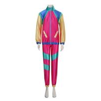 Halloween vintage disco couple outfit hippie prom hip hop stage costume XXL pink