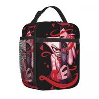 Angel Dust Hazbin Hotels Insulated Lunch Bag Black Comedy Storage Food Box Portable Cooler Thermal Lunch Box School Large black