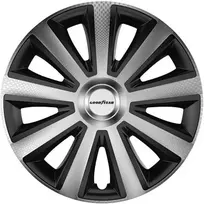 Goodyear automobilio ratų gaubtai Memphis Carbon 16 colių, 4 vnt., juodi ir sidabriniai, 10625