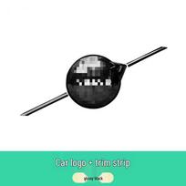 Volvo Car Emblem Black Grille Decoration for XC60/XC90/V60/V90/S60/S90/XC40 Models 2018-2022 XC40