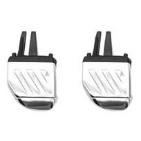 2X Car Front A/C Vent Adjustment Paddle LR016367 For Land Rover Freelander 2 2013-2015 Outlet Clip Tab Repair Kit BlackSilver white