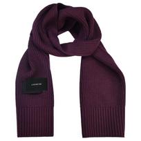 COACH Logo - Velvet scarf, same style for men and women, purple black