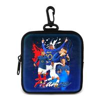 M-Mbappe Money Coin Purse with Key Ring Pocket Purse mini headphone bag Football Star storage bag Credit Card Holoder Man Women black