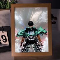 Attack On Titan LED Naktinė Lempa Levi Mikasa EREN Šviesos Tapyba
