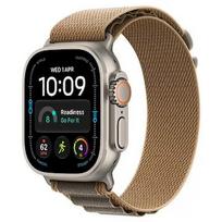 Apple Smartwatch Watch Ultra 4 GPS + Cellular 49mm Natural Titanium Case with Desert Alpine Loop - M MJAF4QP/A