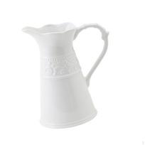 Keraminė gėlių vaza Sodybos ąsotis Vestuvių puošmenos Daugiafunkcis stalo papuošalas Pienas high styles white