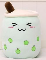 35/50CM Simulated Big Milk Tea Cup Plush Toy Cartoon Cute PP Soft Cotton Stuffed Fruit Bubble Tea Sofa Bed Back Cushion Pillow about 35cm orange