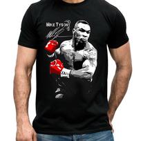 RETRO Mike Tyson signature T-shirt Black Unisex All Sizes S to 5XL L white