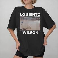 Wilsons Lo Siento punch monkey Apparel Unisex Women T Shirt Pure Cotton Tee Graphic Printing  Tshirt Clothes 4XL gray