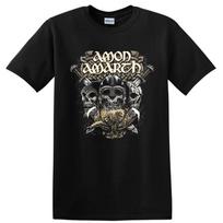 Amon Amarth Metal Skull Helmet T Shirt Viking Rock Band Tee XL gray