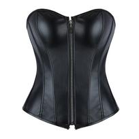 Užtrauktukas Korsetas Seksualus Bustier Pilvo Kontrolė Kūno Formuotojas Liekninantys Apatiniai S black