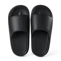 Men's and Women's Summer Non-Slip Anti-Odor Thick-Soled Indoor/Outdoor Cool Slippers 38-39 black
