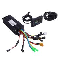 36V 48V 30A Electric Scooter Controller with LCD Display and 130X Throttle Waterproofing Brushless Motor for Folding black