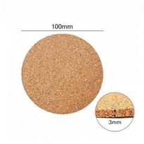 30/1 vnt. Natūralūs kamštiniai padėkliukai Šilumos izoliacija Apvalios formos Puodelių padėkliukai Skersmuo 10 cm Vyno, kavos, arbatos stalo padėkliukas Namų, biuro, virtuvės įrankis 5PCS brown