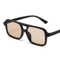 Casual Square Sunglasses Women Men Retro Fashion Sun Glasses UV Protection Outdoor Shades Oculos De Sol Unisex Other beige