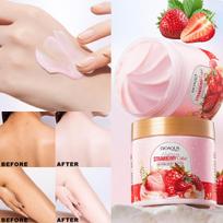 1PC Strawberry Cake Nourish Body Butter,Moisturize And Smooth,Stay Away From Dry And Rough Skin,Deep Strawberry / One Size beige
