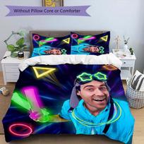 3pcs Danny Go pattern bedding set duvet cover set includes duvet cover &pillowcases, perfect all season bedroom decoration & gift 135cmx200cm