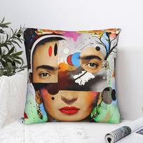 F-Fridas K-Kahlooo Pillow Case  Comfy Pillow Cover For Sofa Home Decoration Kawaii Pillowcases 30X30CM