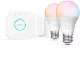 Rinkinys Philips HUE E WCA 806 A60 E27 | 8 W | 16 milijonų spalvų (2vnt. + šakotuvas + jungiklis)