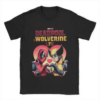 Summer Deadpool & Wolverine Men Women T Shirts Outfits Vintage Tees T-Shirt Pure Cotton New Arrival Clothes 4XL black