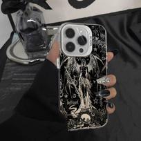 Gothic coquette cybersigilism Phone Case For iPhone 16,15,14,13,12,11,Pro,XS,Max,Plus,Mini,SE White Candy Matte Shockproof Cover iPhone15