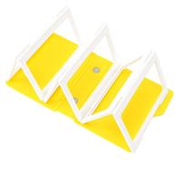 Folder Style Accordion Photo Holder Foldable 12 Photos Accordion Expandable Desktop Picture Folder white