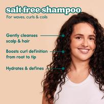 Nature Spell Curl Enhancing Shampoo for Curly Hair, Sulfate & Paraben Free, Moisturizes & Hydrates Kinks, Coils & Curls, with Coconut Oil & Aloe V black