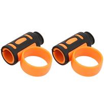 Drum Stick Control Clip Finger Controller Anti Slip Drummer Rotating Auxiliary Tool(Black Orange )