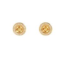 5Pcs Maillard Style Fashion Stud Earrings Light Luxury Niche Temperament Earrings Versatile Personality Earrings Earrings beige