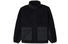 Converse Velvet Jackets Men's Black Stand Collar Moderate 10021937-A02 M black