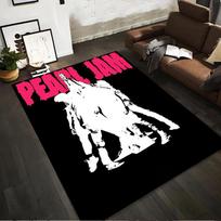 Pearl Jam Band Silhouette Rug Non-slip rug suitable for living room and bedroom sofas 40x60cm( 15x23in ) white