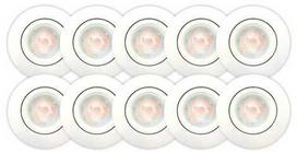 Scan Products Luna quick install 2.0 10 vnt. įleidžiamas šviestuvas ISO GU10 matinis baltas 3000K 385lm 5W reguliuojamo ryškumo patalpoms/lauke