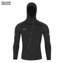 Mens 1.5mm Neoprene Hooded Long Sleeve Rash Guard Snorkeling Diving Surfing UV Protection Jellyfish Defense S