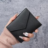 Trendy Women's Mini Wallet: Cute Korean Style, Slim, Card Holder & Coin Purse gray