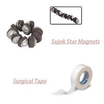 AHCS Acupressure Sujok Byol Magnet 20 Ayurvedic Star Magnet 20 Paper Tape 1 Kit gray