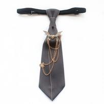 Polyester JK Collar Pin Preppy Style Uniform Collar Clip Fashion Chain Neck Accessory  Shirt Match