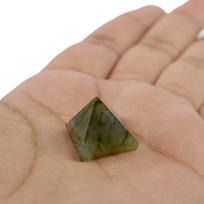Reiki Crystal Products Natural Labradorite Pyramid for Reiki Healing and Crystal Healing Stone Pyramid Size 10-15 mm (Color : Green) Pack of 1 pc beige