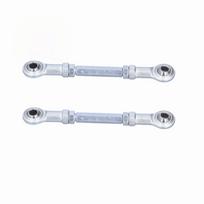2Pcs 100mm Length Ball Joint Assembly 8mm Hole Diameter Adjustable Tie Rod  For Go Kart