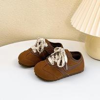 Versatile Kids' Skate Shoes 2026: Trendy Korean Style Casual Shoes for Boys & Girls, Soft Sole, Spring/Autumn Collection. Complete Box: Sizes 17-30, 56 pairs beige